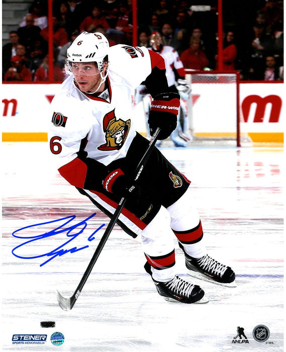 Bobby Ryan Signed Skating Against the Anaheim Ducks 8x10