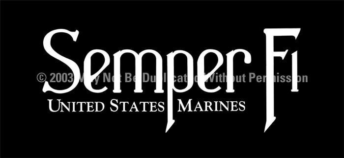 Window Graphic - 30x65 Semper Fi 2