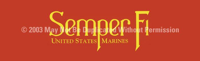 Window Graphic - 20x65 Semper Fi