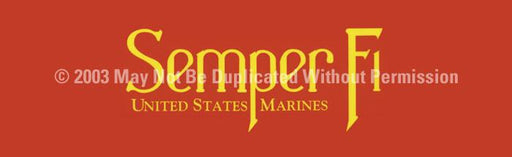 Window Graphic - 16x54 Semper Fi