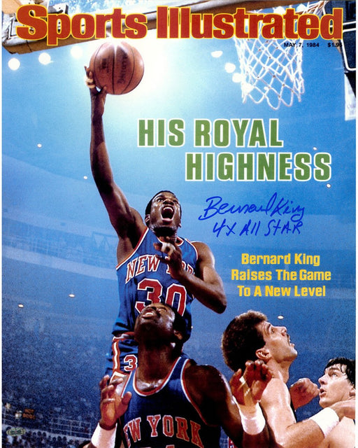 Bernard King Signed Sports Illustrated 16x20 Photo w/ "4x All Star"Insc