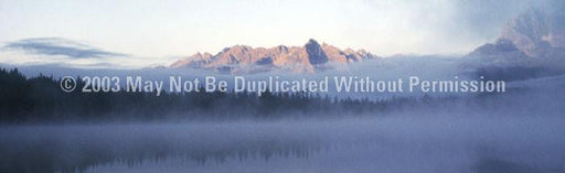 Window Graphic - 20x65 Foggy Peaks