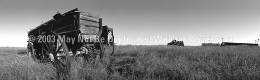 Window Graphic - 16x54 Wooden Wagon BW