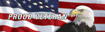 Window Graphic - 20x65 US Flag with Eagle Proud Veteran