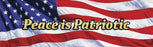 Window Graphic - 20x65 US Flag 2 Peace is Patriotic