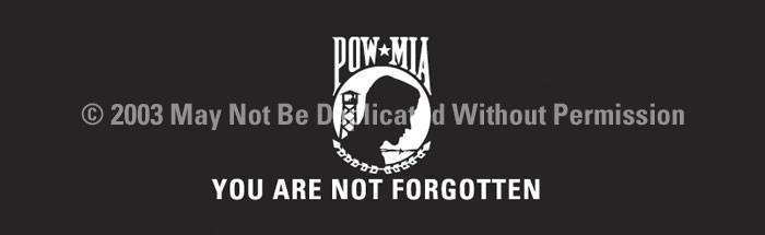 Window Graphic - 20x65 POW MIA 2