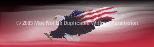 Window Graphic - 16x54 Wings of Freedom Red