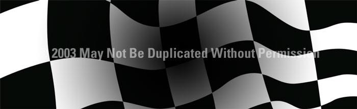 Window Graphic - 16x54 Checkered Flag with Dark Center