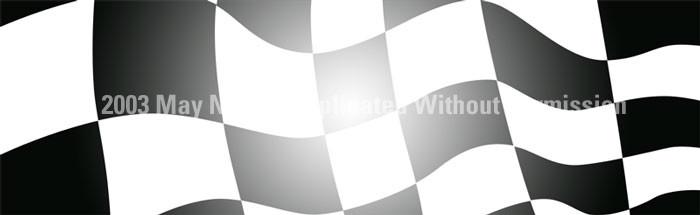 Window Graphic - 16x54 Checkered Flag with Light Center