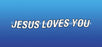 Window Graphic - 30x65 Jesus Loves You