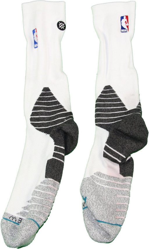 Chris McCullough- Socks - Brooklyn Nets 2015-16 Game Used #1 Grey  Black  and White Socks (Pair)