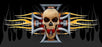 Window Graphic - 30x65 Pistons Skull 2