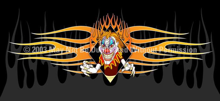 Window Graphic - 30x65 Psycho Clown