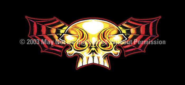 Window Graphic - 30x65 Skull Wing