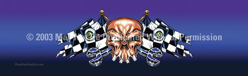 Window Graphic - 16x54 Racing Skull