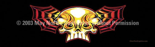 Window Graphic - 16x54 Skull Wing