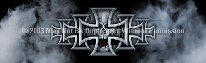 Window Graphic - 20x65 Iron Cross