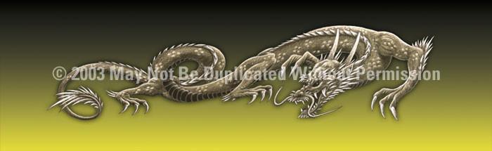 Window Graphic - 20x65 Dragon Tattoo Yellow