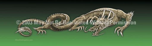 Window Graphic - 20x65 Dragon Tattoo Green