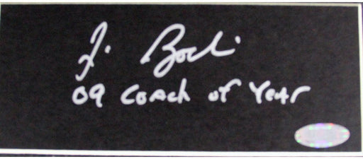 Jim Boeheim  Cut Signature w/ "09 Coach of Year" Insc.