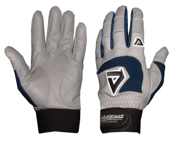 Akadema Grey/Navy Professional Batting Gloves Small