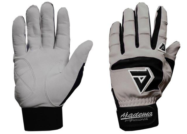 Akadema Grey/Black Professional Batting Gloves Small