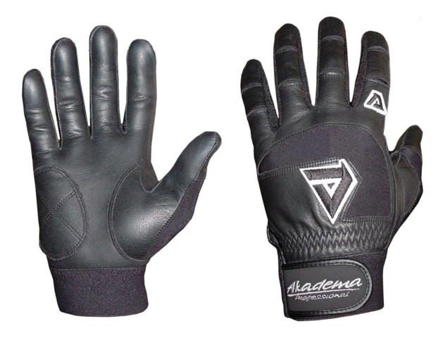 Akadema Black Youth Batting Gloves Small