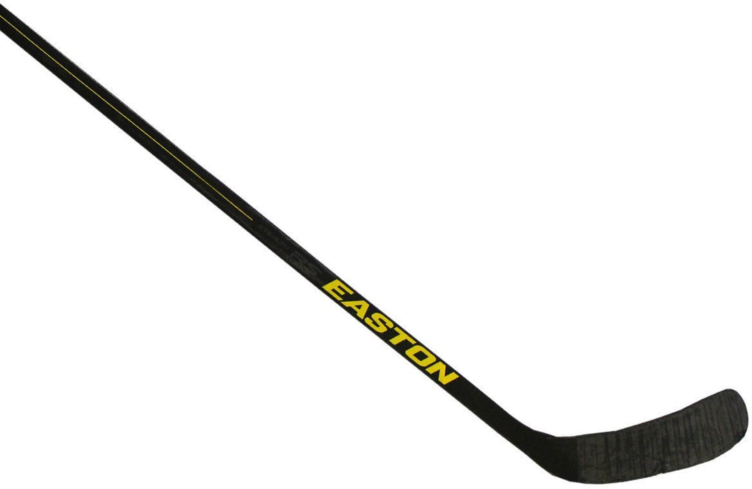 Steve Eminger Stick - New York Rangers 2013 Game Used nbr44 Black and Yellow Easton Hockey Stick