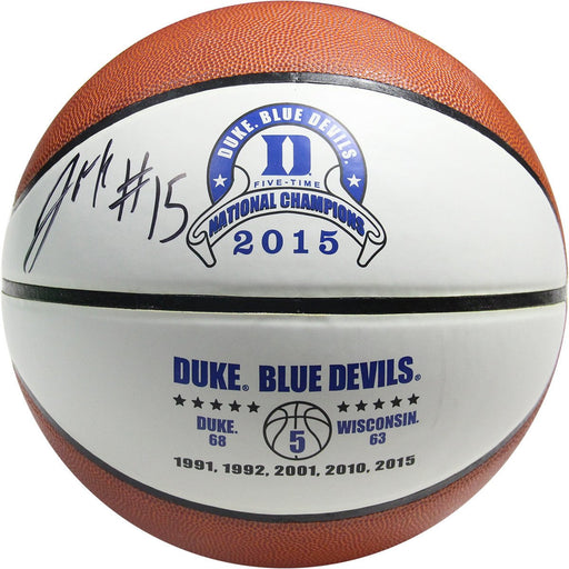 Jalhil Okafor Signed Duke Logo Basketball (SchwartzSports Auth)