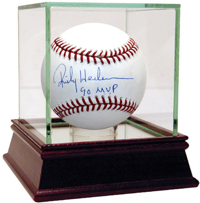 Rickey Henderson MLB Baseball w/ "90 MVP" Insc.