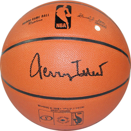 Jerry West Signed NBA I/O Basketball