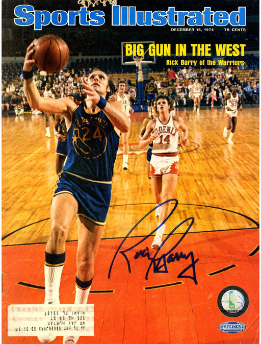 Rick Barry Signed 12/16/74 Sports Illustrated Magazine