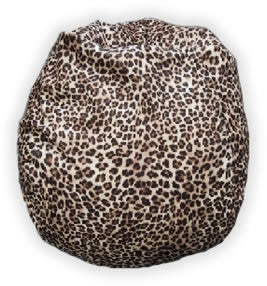 MicroFibres Leopard Bean Bag Chair