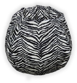 MicroFibres Zebra Bean Bag Chair