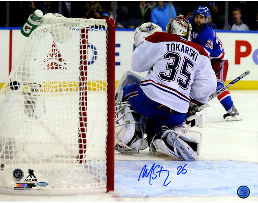 Martin St. Louis Signed Game 4 OT Goal vs. Tokarski 8x10 Photo