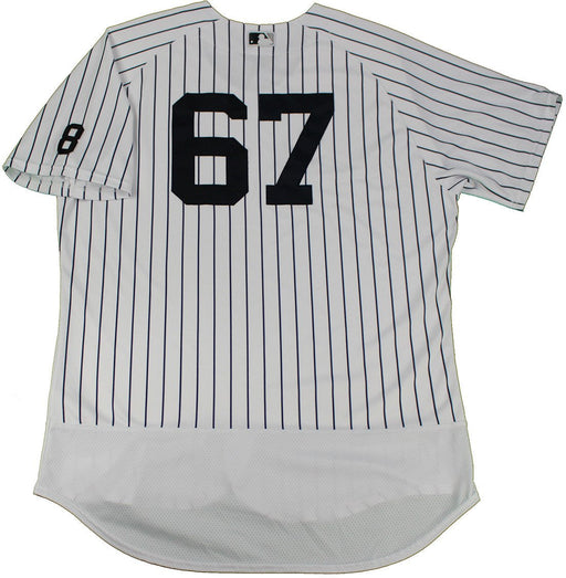 James Pazos New York Yankees 2016 Game Used #67 Pinstripe Jersey(10/1/2016)(JC007565)