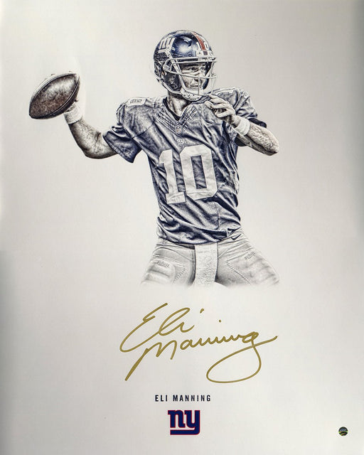 Eli Manning Signed Steiner Platinum Collection 16x20 Photo