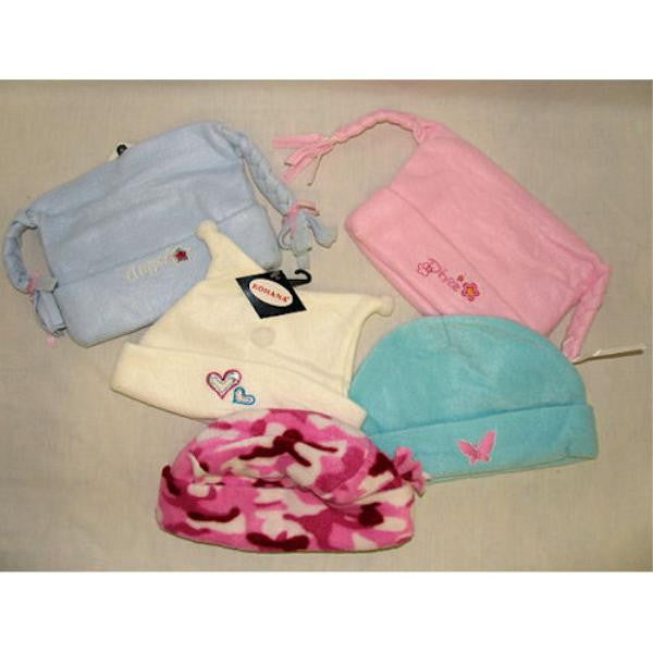 Girls Fleece Baby Hats Assortment