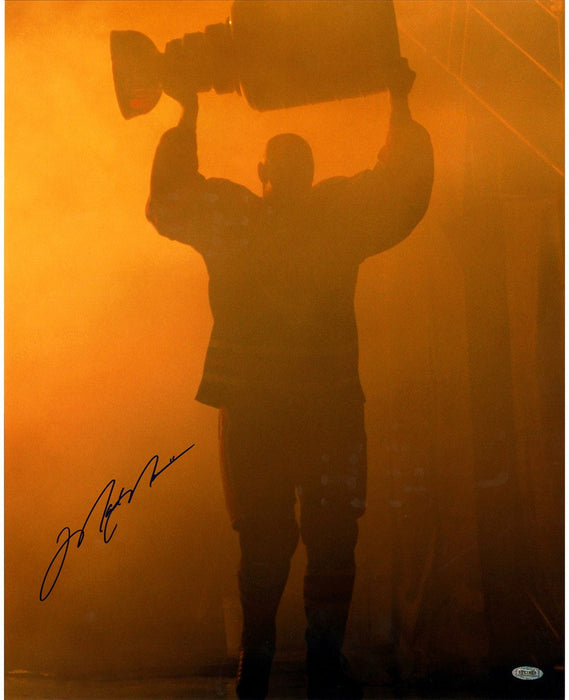 Mark Messier Oilers Retirement Night w/ Stanley Cup 16x20 Photo