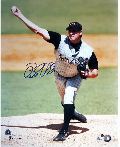 Brandon Webb Pitching Away Jersey Day Game Vertical 16x20 Photo (SOP Auth)