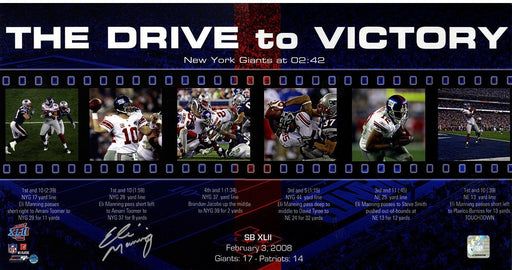 Eli Manning Drive to Victory Filmstrip 12x23 Photo