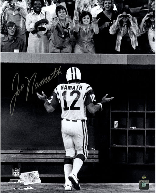 Joe Namath Walking Off the Field Shrug to Ladies 16x20 Photo