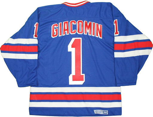 Eddie Giacomin New York Rangers Blue Jersey Uns Size L