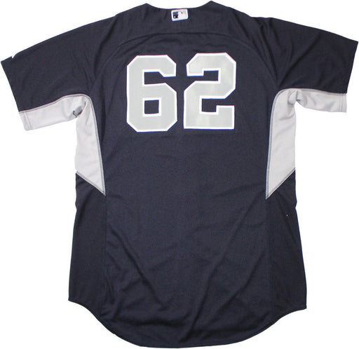 Austin Romine BP Top - NY Yankees 2014 Season #62 Team Issued Road BP Top (HZ556862)