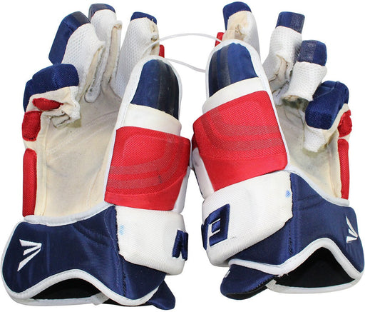 Dan Girardi New York Rangers 2015-16 Season Game Used Easton Pro Gloves (Pair)