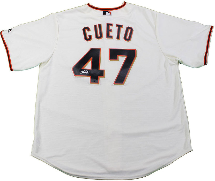 Johnny Cueto Signed Majestic San Francisco Giants Ivory Replica Home Jersey