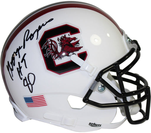 George Rogers Signed South Carolina Gamecocks Schutt Mini Helmet w/ 80 HT Insc