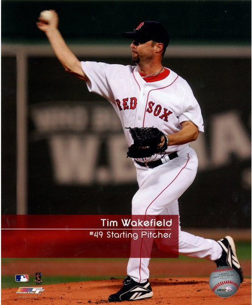 Tim Wakefield nbr49 Red Sox Feel The Game 8X10 Photo uns