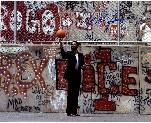 Walt Frazier in Playground With Graffiti Horizontal 16x20 Photo