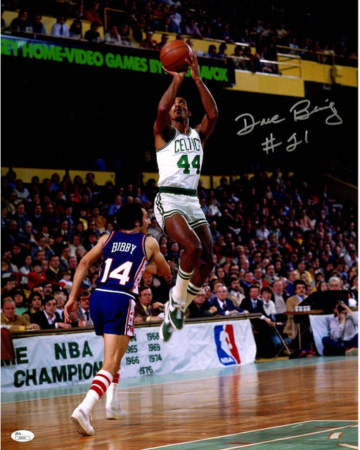 Dave Bing Signed Celtics Jump Shot 16x20 Photo w"#21" insc